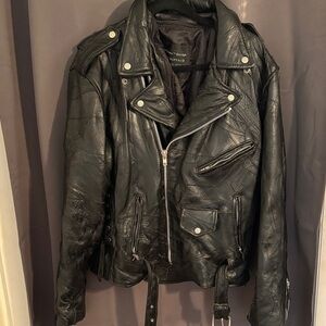 Italian Stone Genuine Buffalo Motorcycle Jacket Navarre Leather Company